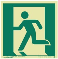 Znak DRZWI EWAKUACYJNE LEWE  150X150 