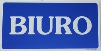 Znak BIURO 240x120