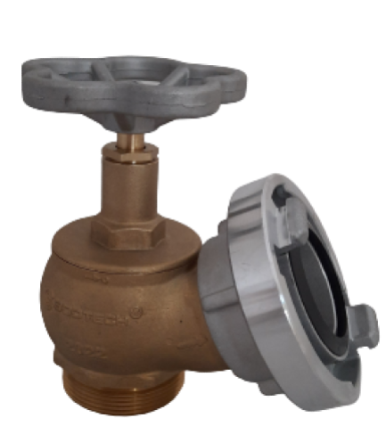 Zawór Mosiężny 52 z nasadą aluminiową