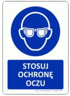 Znak M004V | Stosuj ochronę oczu 15x21